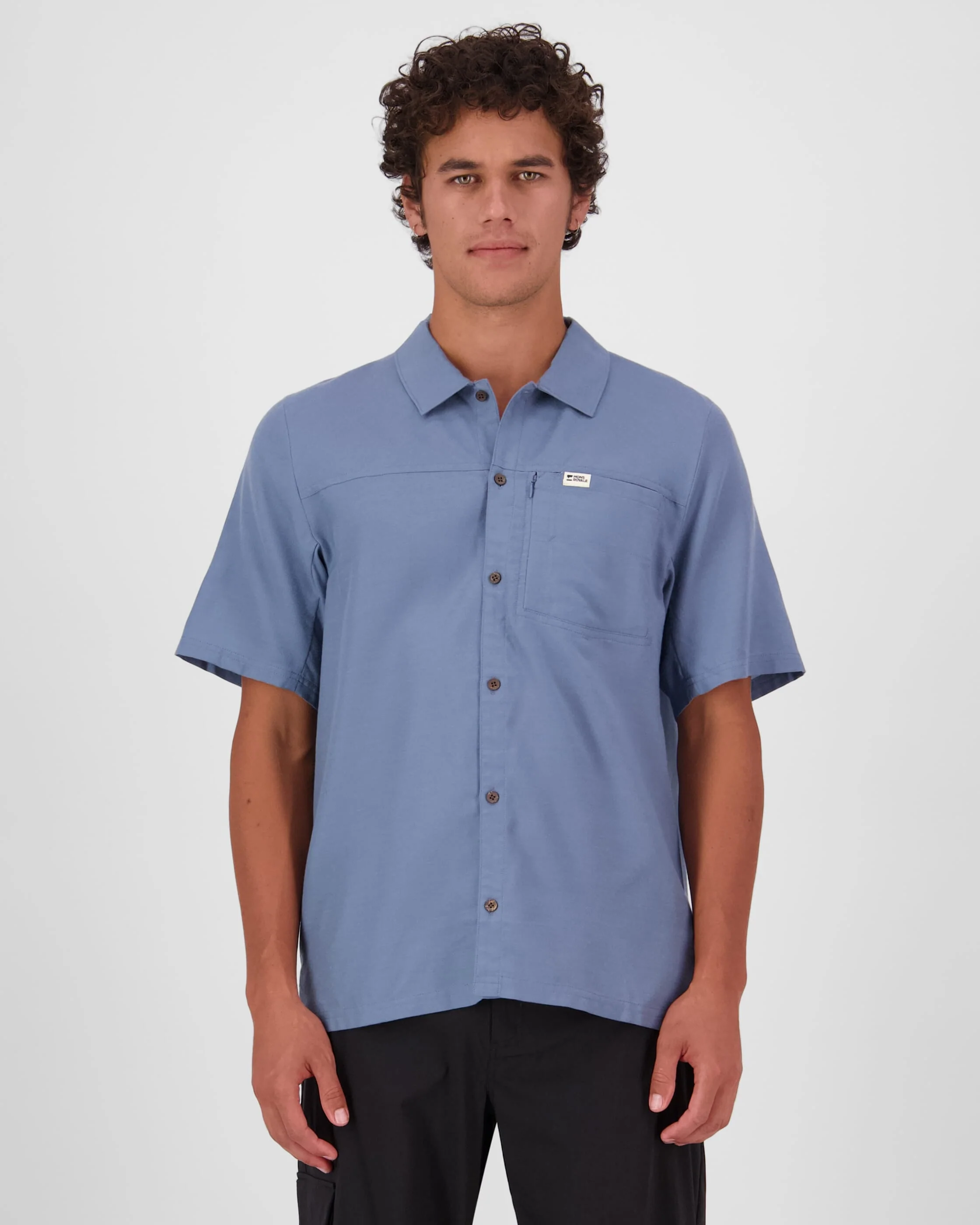 AT Merino Short Sleeve Shirt - Horizon Blue | Men's Shirt