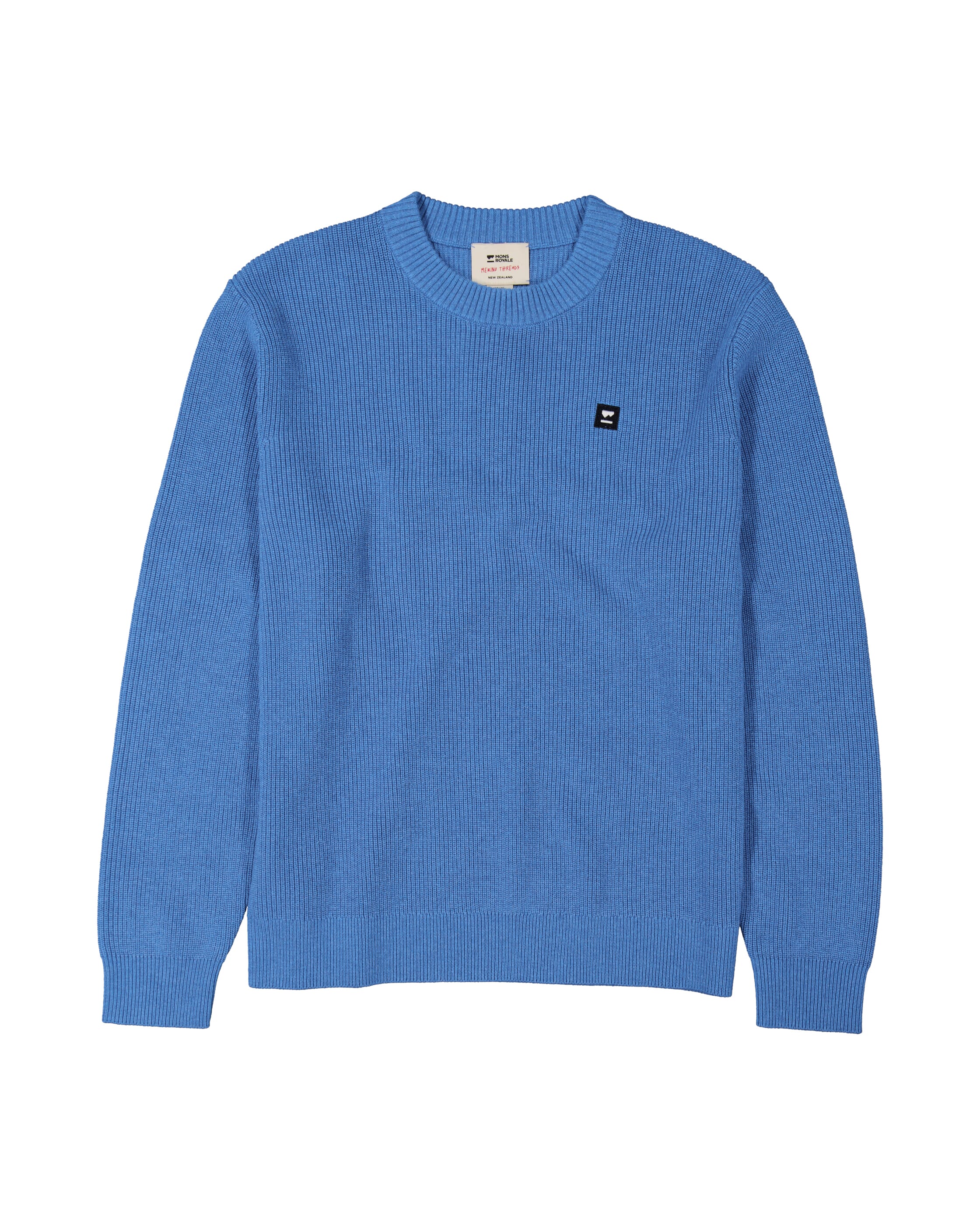 Wanaka Merino Knit Sweater - Ocean | Men's Sweater - Image 4