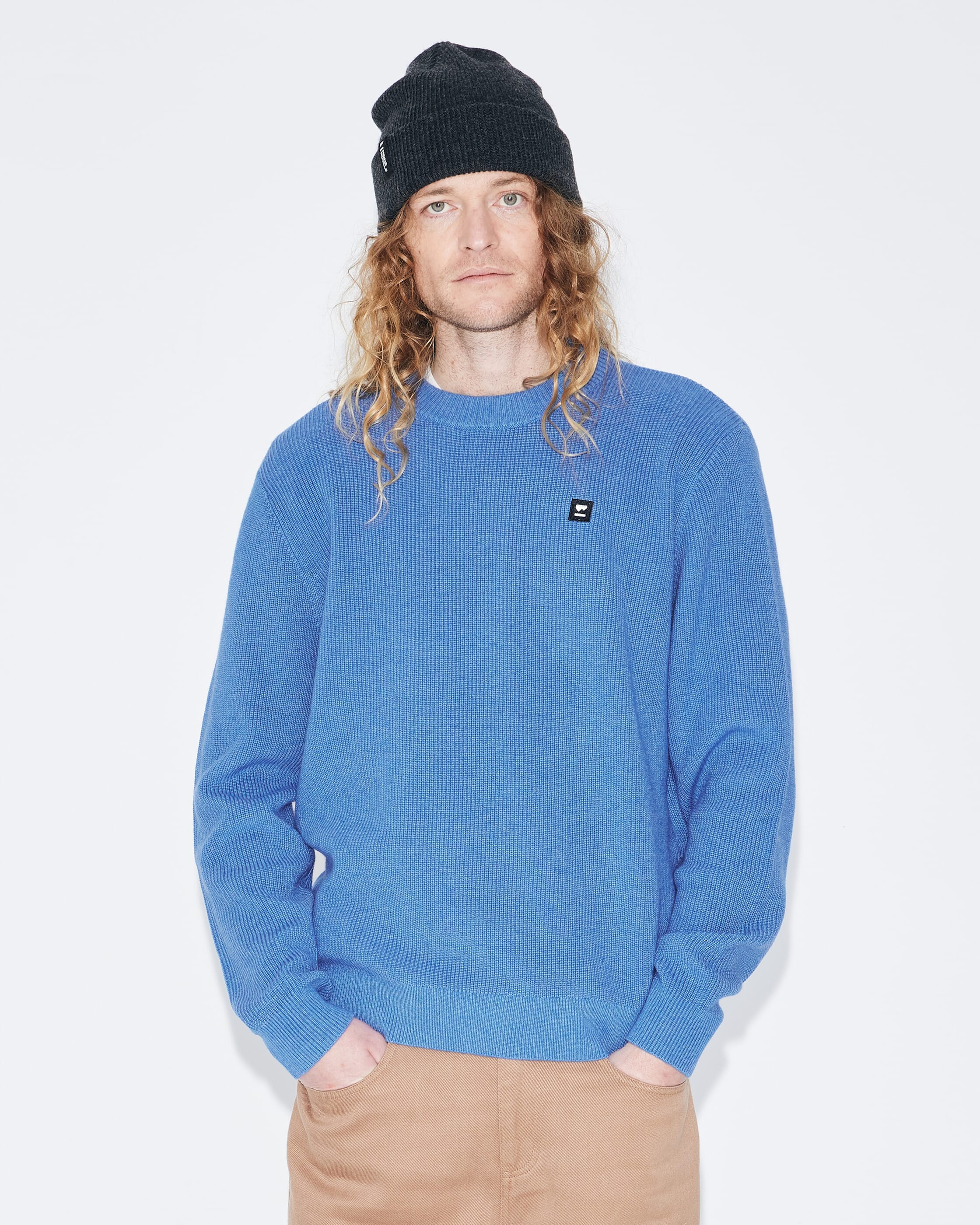 Wanaka Merino Knit Sweater - Ocean | Men's Sweater - Image 6