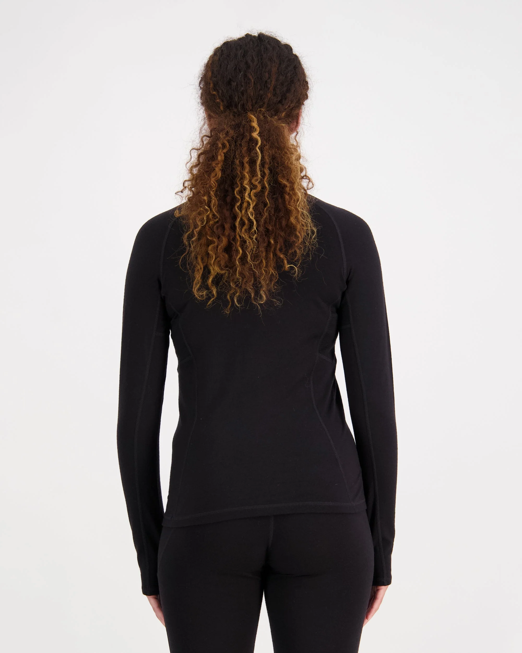 Olympus Merino Base Layer Long Sleeve - Black | Women's Long Sleeve Top - Image 2