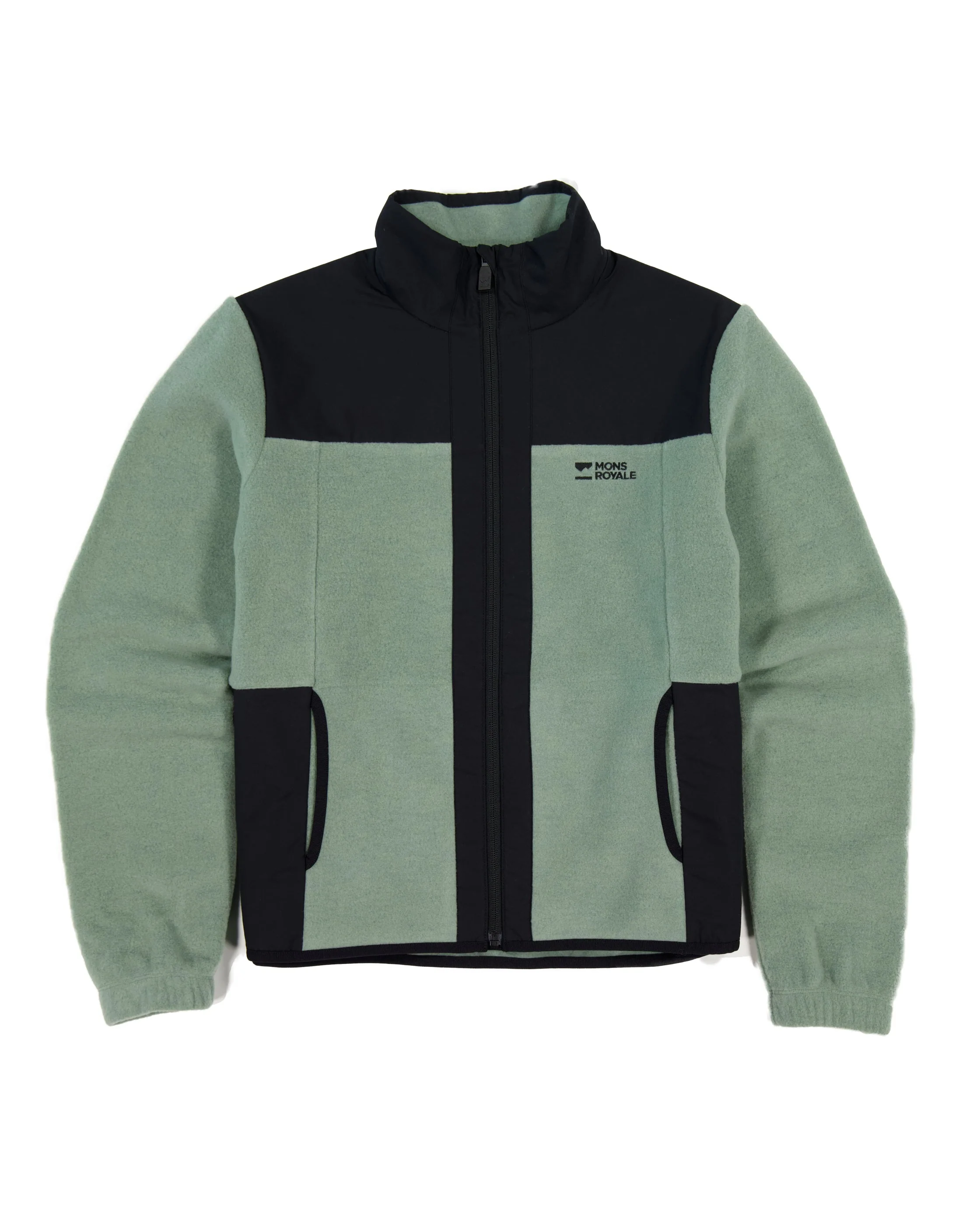 Pileup Wool Fleece Jacket - Mossy Green | Women's Mid Layer - Image 5