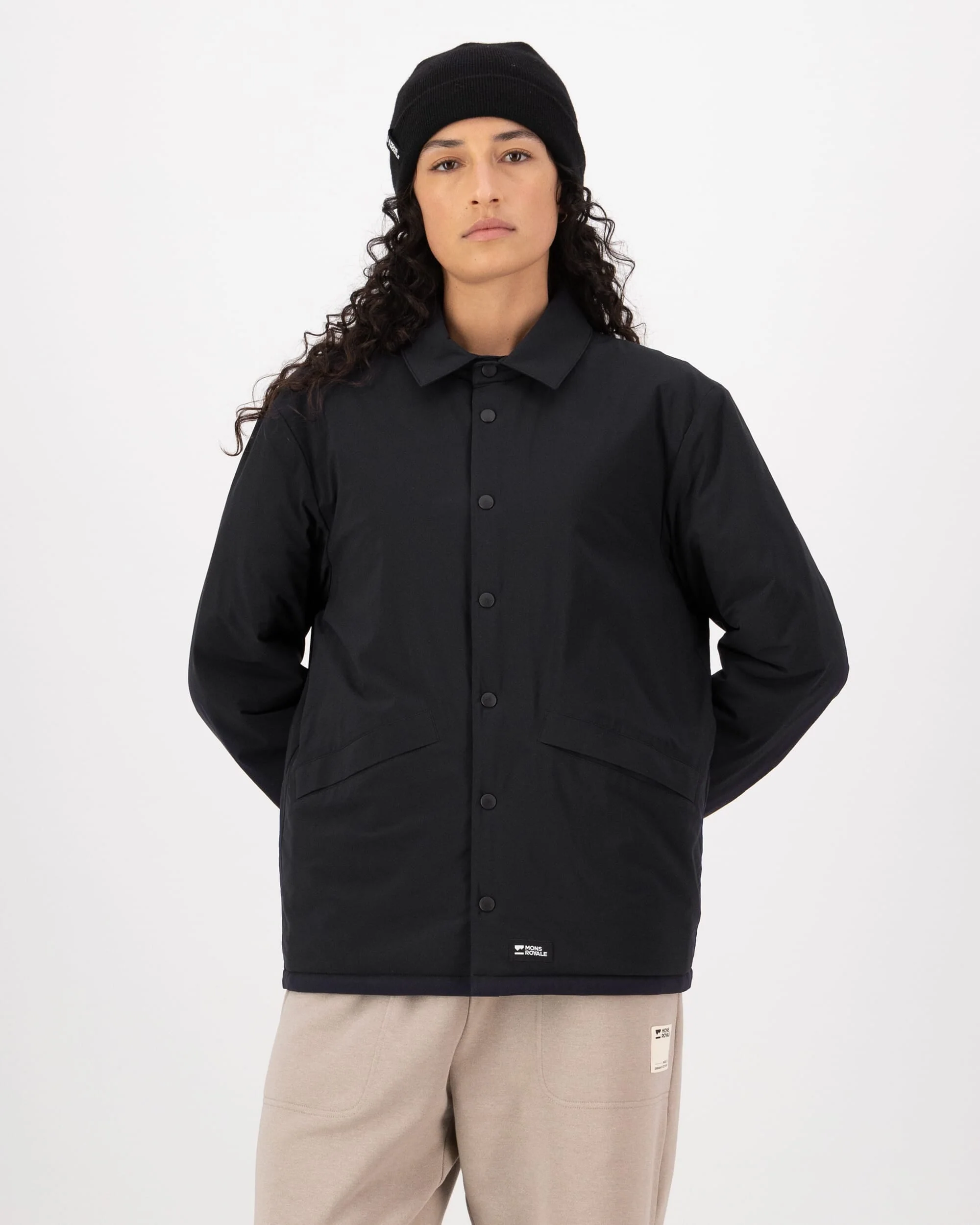 Stacker Merino Insulated Jacket - Black / Basil | Unisex Insulation - Image 2