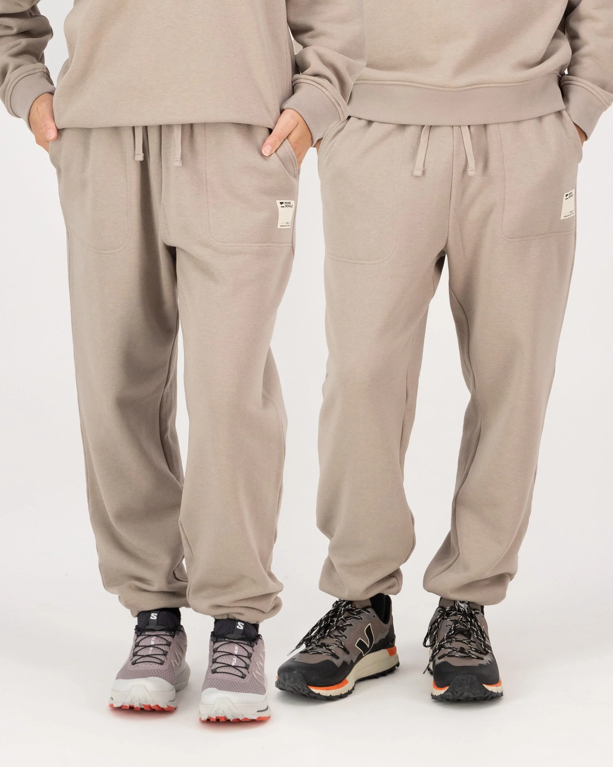 Verdant Merino Organic Cotton Sweatpants - Taupe | Unisex Pants