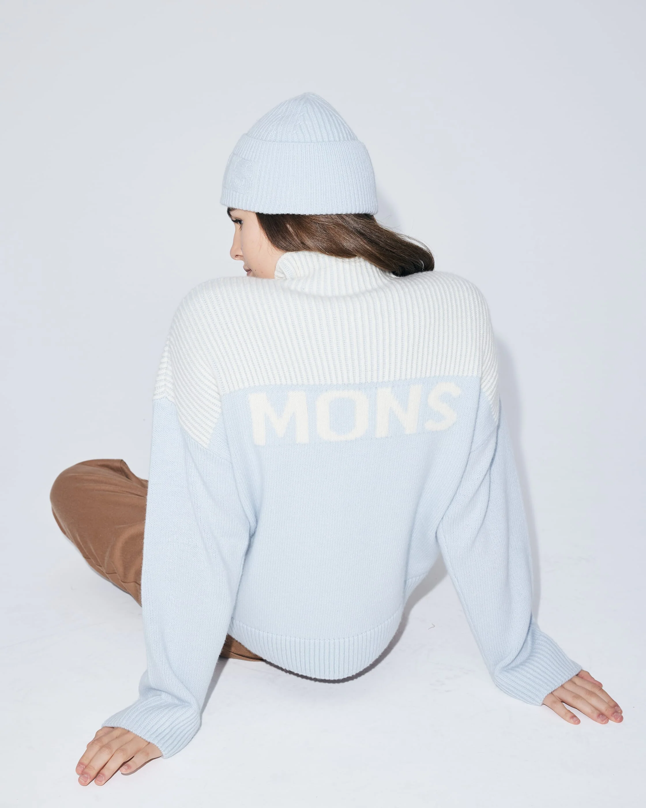 Whistler Merino Knit Sweater - Arctic Sky |  Women's Sweater - Image 6