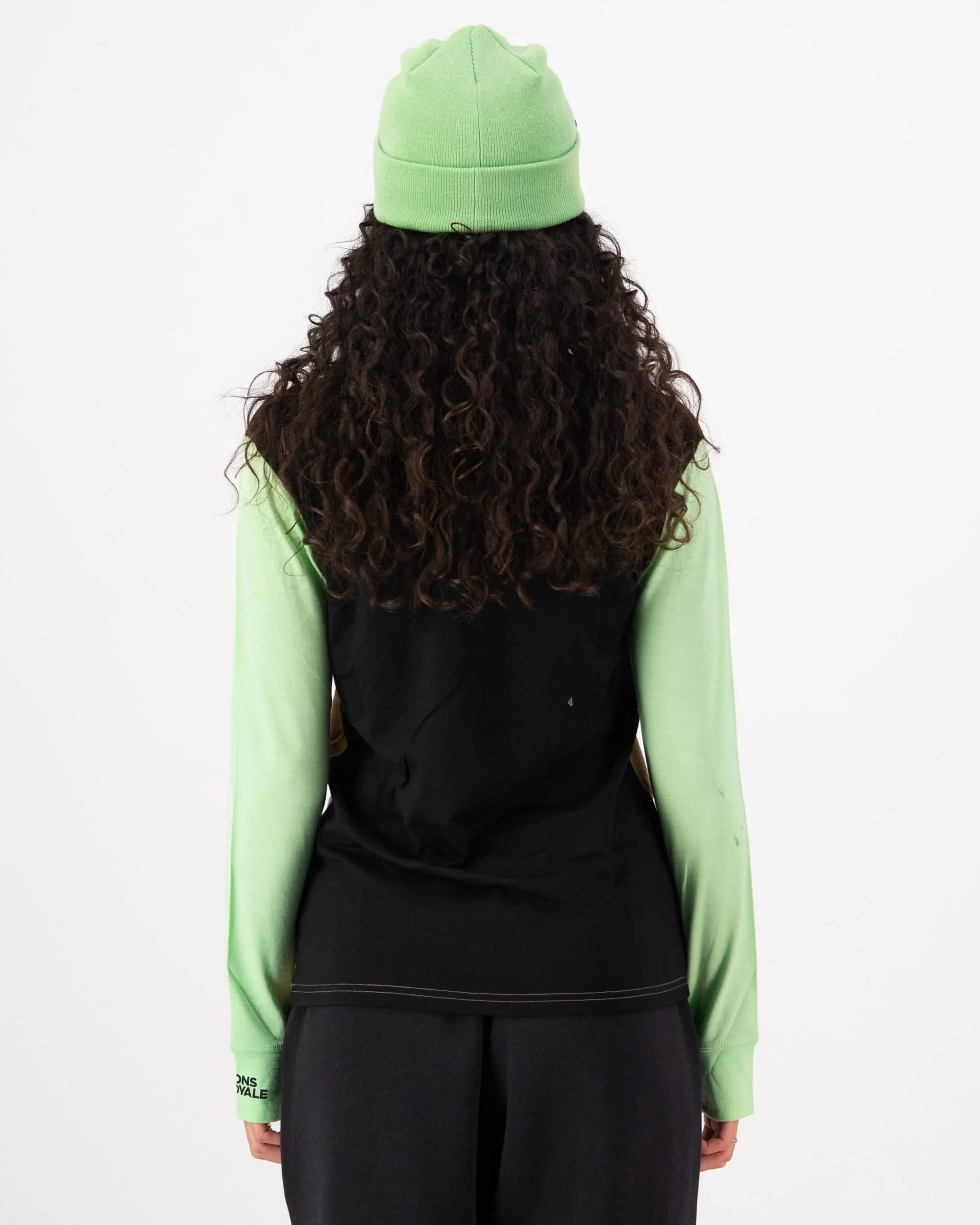 Yotei Merino Long Sleeve - Matcha / Toffee / Black | Women's Long Sleeve Top - Image 2